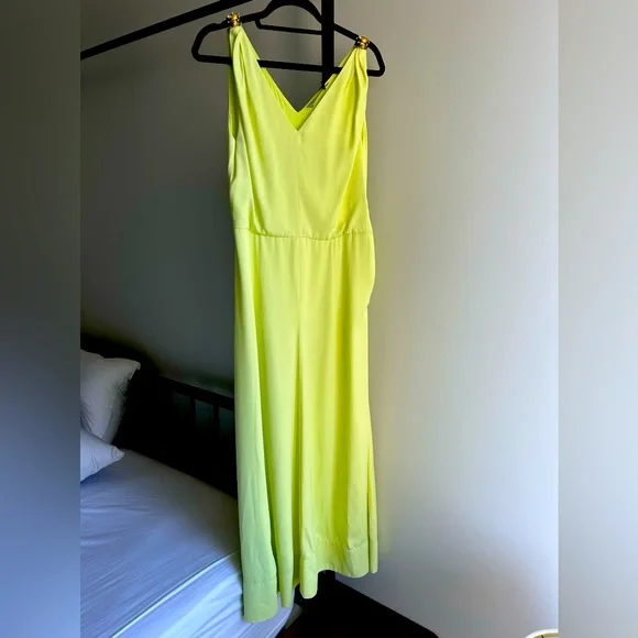 Lanvin Sleeveless B Neck Flare MIDI Dress Gown in Satin. Size 40 Fr. - Picture 7 of 10